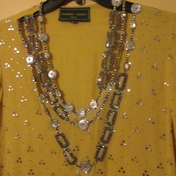 Monisha Jaising embellished kurta tunic size XL - Picture 2 of 5